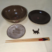 画像をギャラリービューアに読み込む, ネコ紋陶食器セットバージョン2 | 太洋陶房