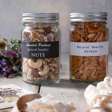 画像をギャラリービューアに読み込む, 人気の 3種ミックスナッツ(190g) と 柿ピー (155g) 中瓶 2本セット | 神戸のおまめさんみの屋