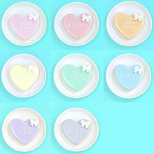 画像をギャラリービューアに読み込む, ハート型パステルリボンプレート