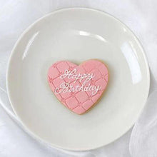 画像をギャラリービューアに読み込む, キルティング風バースデープレートクッキー