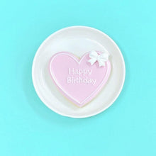 画像をギャラリービューアに読み込む, ハート型パステルリボンプレート