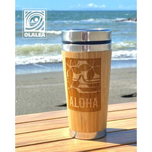 画像をギャラリービューアに読み込む, プルメリアALOHAデザインバンブータンブラー