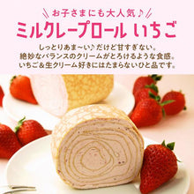 画像をギャラリービューアに読み込む, ミルクレープロール いちご