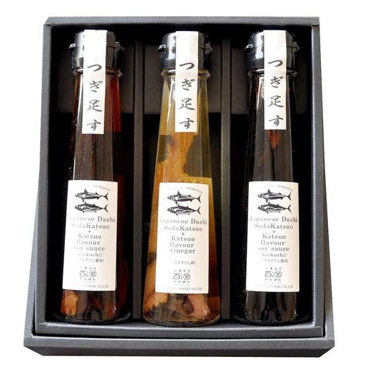 ジャパニーズ ダシ Katsuoflavor soysauce & Vinegar 3本セット