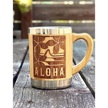 画像をギャラリービューアに読み込む, プルメリアALOHAデザイン バンブーマグカップ