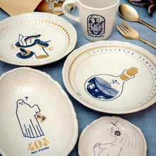 画像をギャラリービューアに読み込む, Surf in a Frasco 丸皿 (Clay Party せともの)