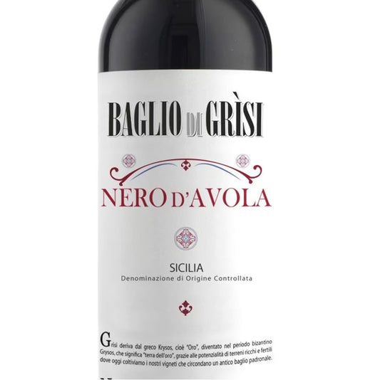 バリオ ディ グリーシ ネロ・ダーヴォラ 2021 【BAGLIO DI GRISI NERO D'AVOLA 2021】 BIO赤ワイン