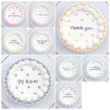 画像をギャラリービューアに読み込む, パステルドットセンイルケーキ