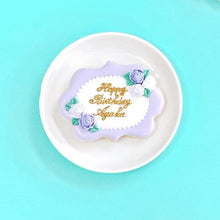 画像をギャラリービューアに読み込む, 薔薇プレートクッキー