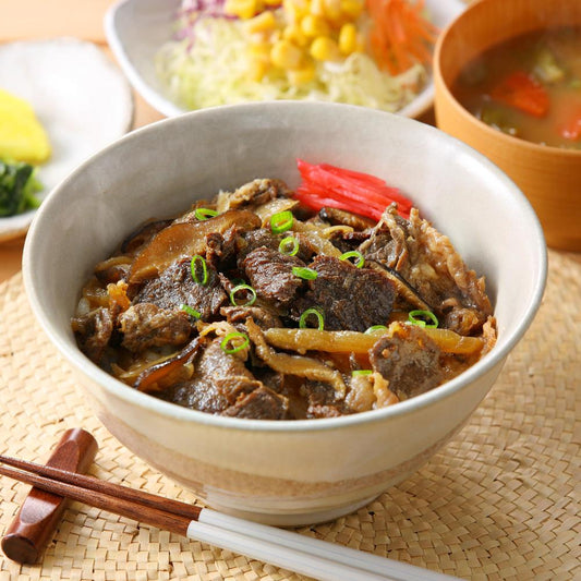 レンジで簡単温め和牛丼・スパイスカレーセット | 株式会社哲多すずらん食品加工