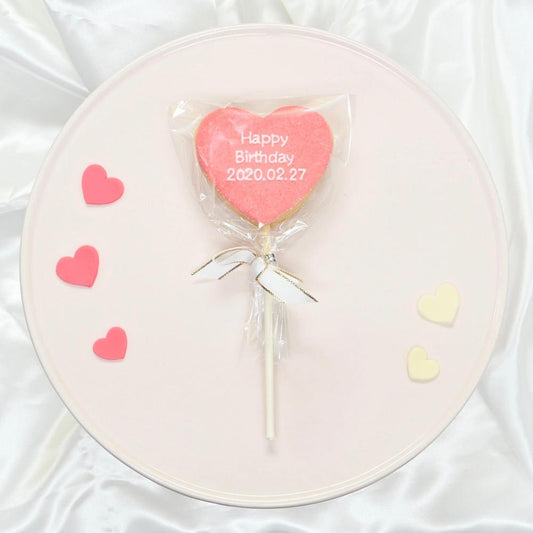 ハートプレートロリポップクッキー