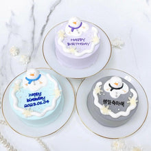 画像をギャラリービューアに読み込む, とろける雪だるまケーキ