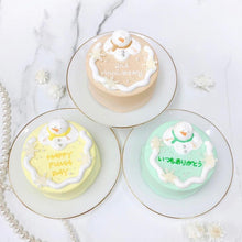 画像をギャラリービューアに読み込む, とろける雪だるまケーキ