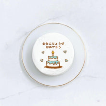 画像をギャラリービューアに読み込む, バースデーデザインセンイルケーキ