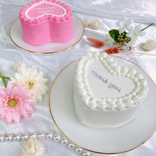 画像をギャラリービューアに読み込む, ハート型フリルセンイルケーキ