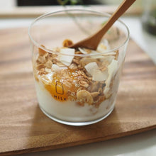 画像をギャラリービューアに読み込む, 珈琲牛乳のグラス(消え文字グラス) (Bタイプ(薄口グラス・英語ロゴ))(特許取得済)