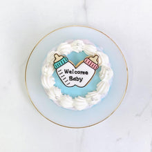 画像をギャラリービューアに読み込む, Welcome baby ジェンダーリビールケーキ