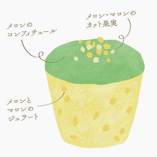 農家のおやつジェラートMELON & MARRON(メロンとマロン)