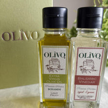画像をギャラリービューアに読み込む, サッパリサラダに合うエクストラバージンオリーブオイルとホワイトバルサミコ酢セット 100ml 2本入り
