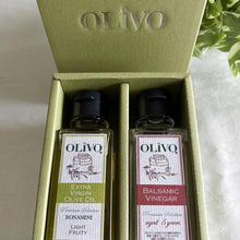 画像をギャラリービューアに読み込む, サッパリサラダに合うエクストラバージンオリーブオイルとホワイトバルサミコ酢セット 100ml 2本入り