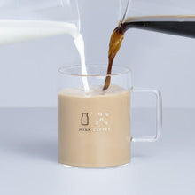 画像をギャラリービューアに読み込む, 珈琲牛乳のグラスD(耐熱グラス)