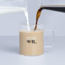 画像をギャラリービューアに読み込む, 珈琲牛乳のグラスC(耐熱グラス)