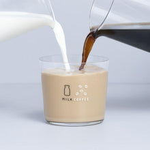 画像をギャラリービューアに読み込む, 珈琲牛乳のグラスB(薄口グラス)