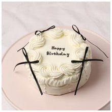 画像をギャラリービューアに読み込む, リボンケーキ 生クリームデコレーション