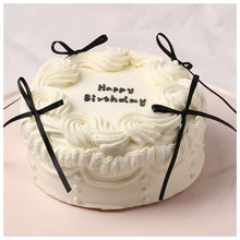 画像をギャラリービューアに読み込む, リボンケーキ 生クリームデコレーション