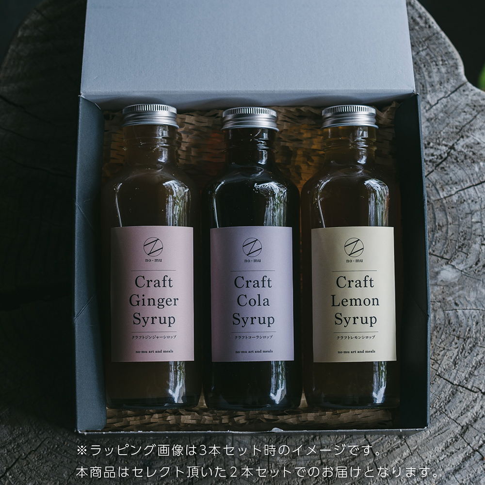 SUMMER GIFT クラフトシロップ 2本セット(2種類)