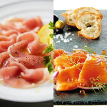 画像をギャラリービューアに読み込む, トラウトサーモンルイベ漬&生ハム