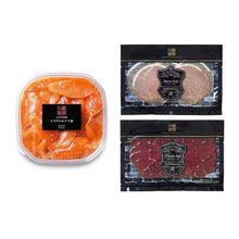 画像をギャラリービューアに読み込む, トラウトサーモンルイベ漬&生ハム