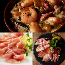 画像をギャラリービューアに読み込む, Grande chef ajillo(アヒージョ)&生ハム