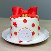 画像をギャラリービューアに読み込む, リボンとドットのケーキ