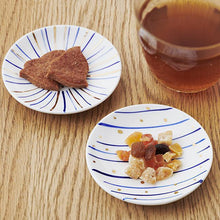 画像をギャラリービューアに読み込む, 金群青 豆皿