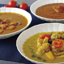 画像をギャラリービューアに読み込む, 港街カレー3種