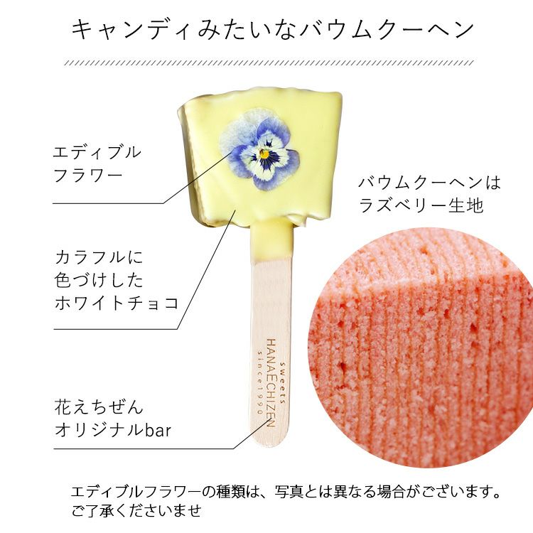エディブルフラワーロリポップ