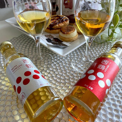 ワイン酵母仕込み茜鶴ミニトマトのお酒飲みくらべ紅白セット