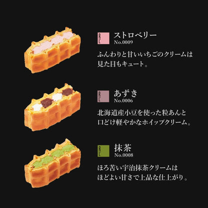 【送料込】ローズ付 ワッフルケーキ6種セット