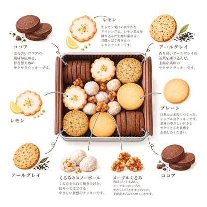 白あん+米粉のグルテンフリークッキー缶