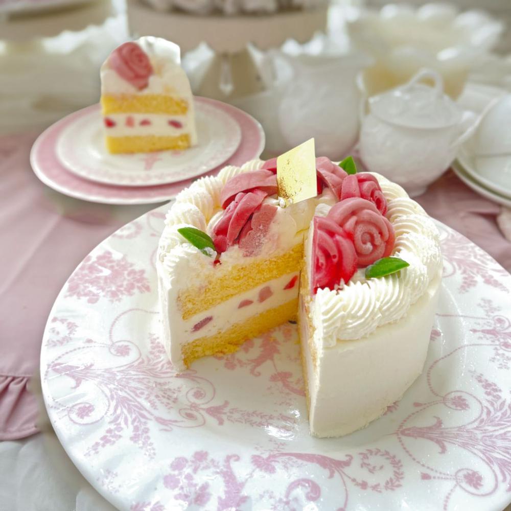 【送料込】純生冷凍ケーキ「ジュエルローズ」 | バラのマドレーヌのお店ランジェラ