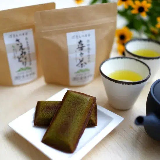 八女抹茶フィナンシェと深蒸し茶2種セット | 茶匠むろぞの