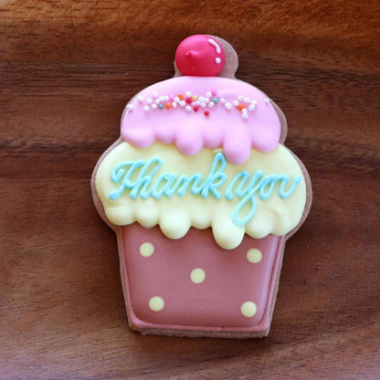 【アイシングクッキー】カップケーキ Thankyou