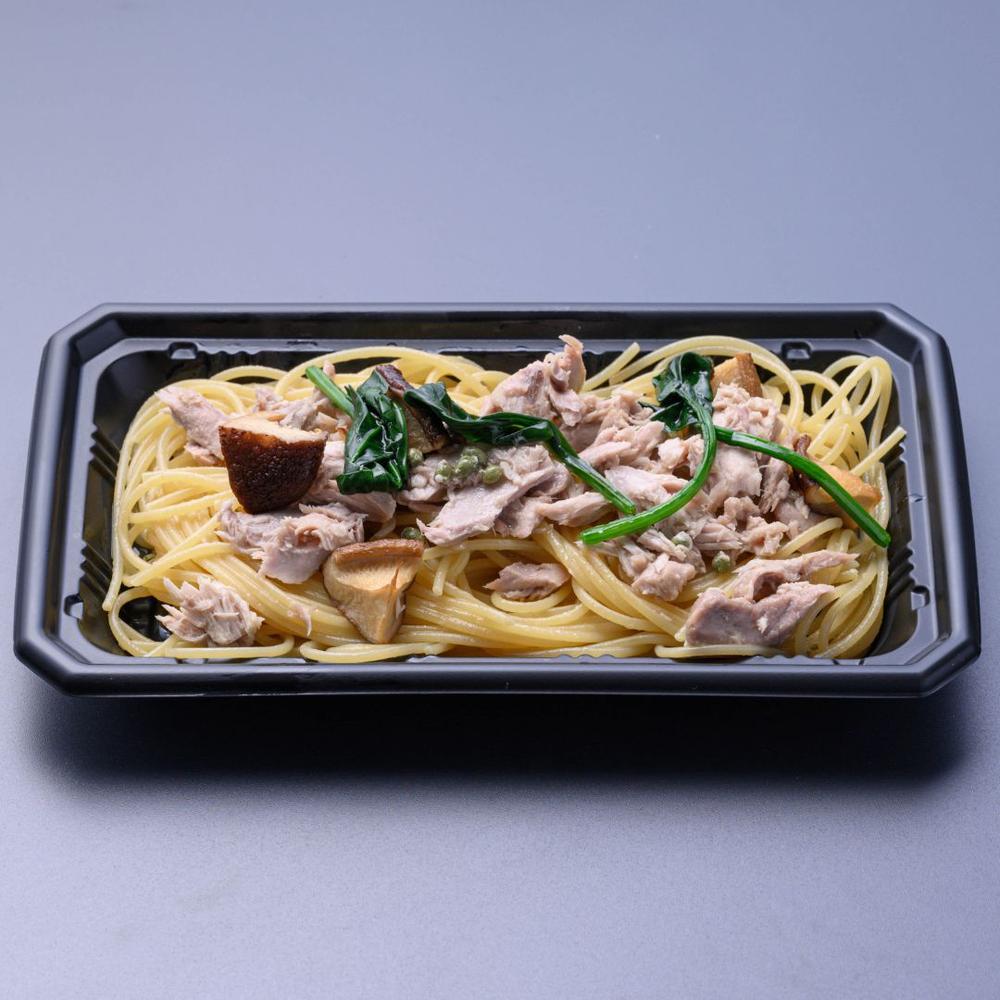 「カニ屋が作る 海のパスタ」海香る シビマグロ 和風ペペロンチーノ