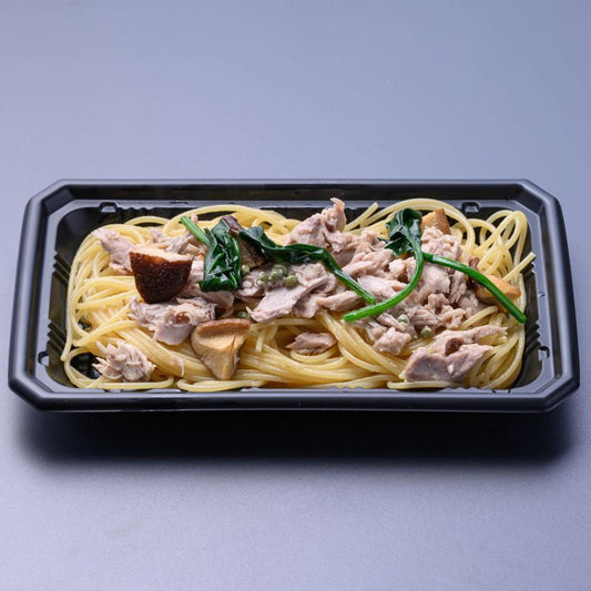 「カニ屋が作る 海のパスタ」海香る シビマグロ 和風ペペロンチーノ
