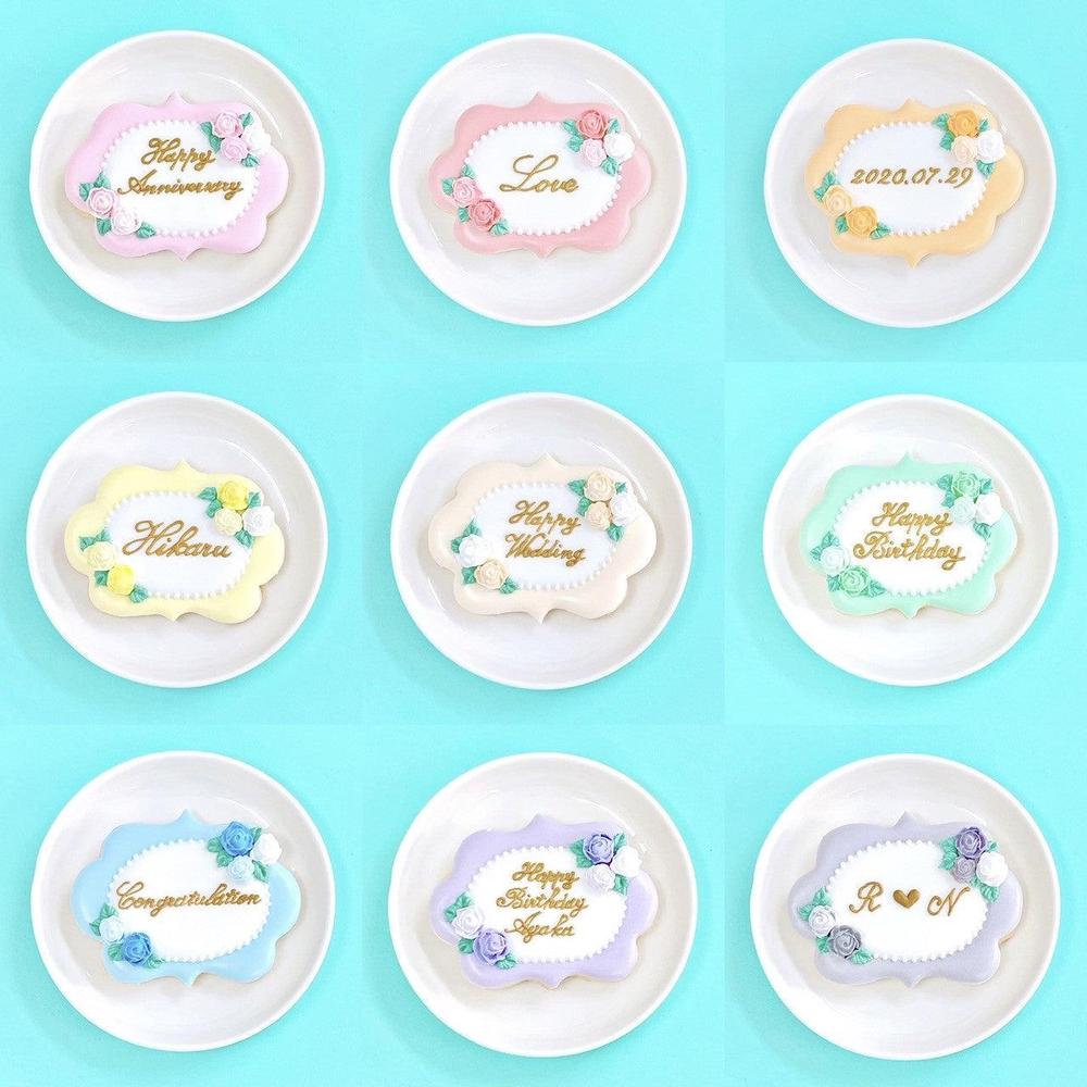 薔薇プレートクッキー