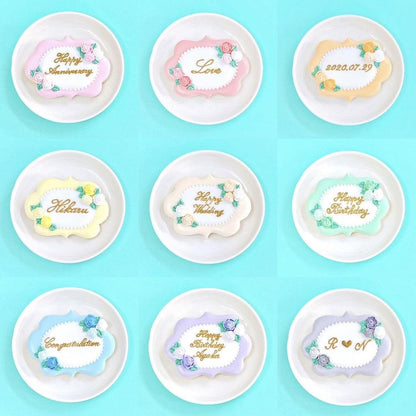 薔薇プレートクッキー