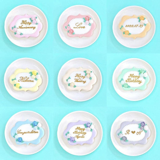 薔薇プレートクッキー
