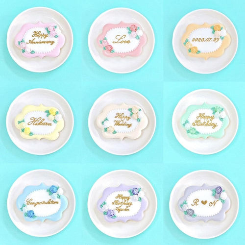 薔薇プレートクッキー