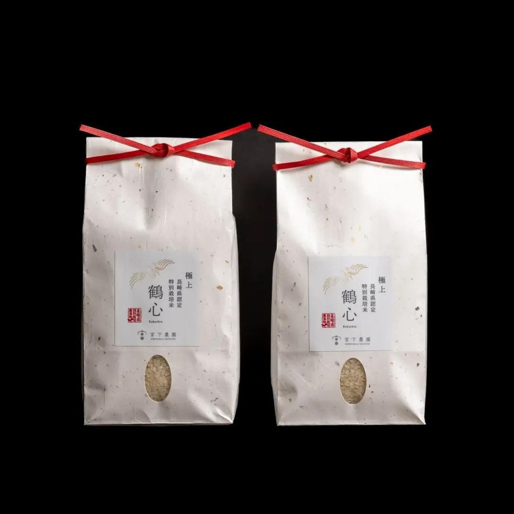 長崎県認定特別栽培米「鶴心」にこまる2kg×ひのひかり2kg食べくらべセット